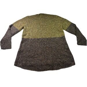 Habitat Clothes To Live In Tunic Sweater in a green, multi-colored knit pattern